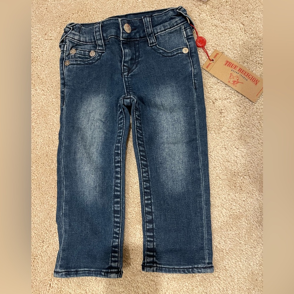 Brand New with tag - True Religion Blue color Jeans size 24 Months.